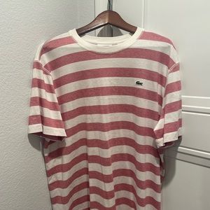 Lacoste strip tees